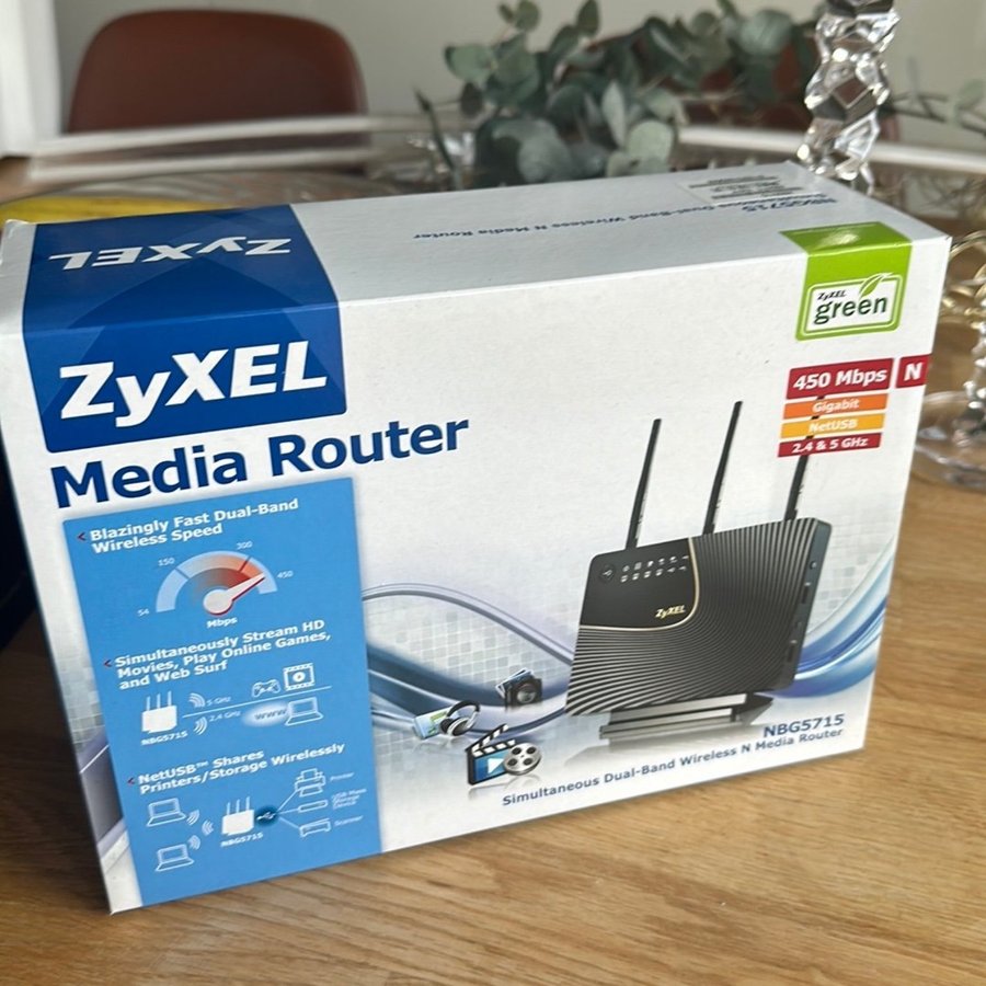 Zyxel NBG5715 Router - helt ny!