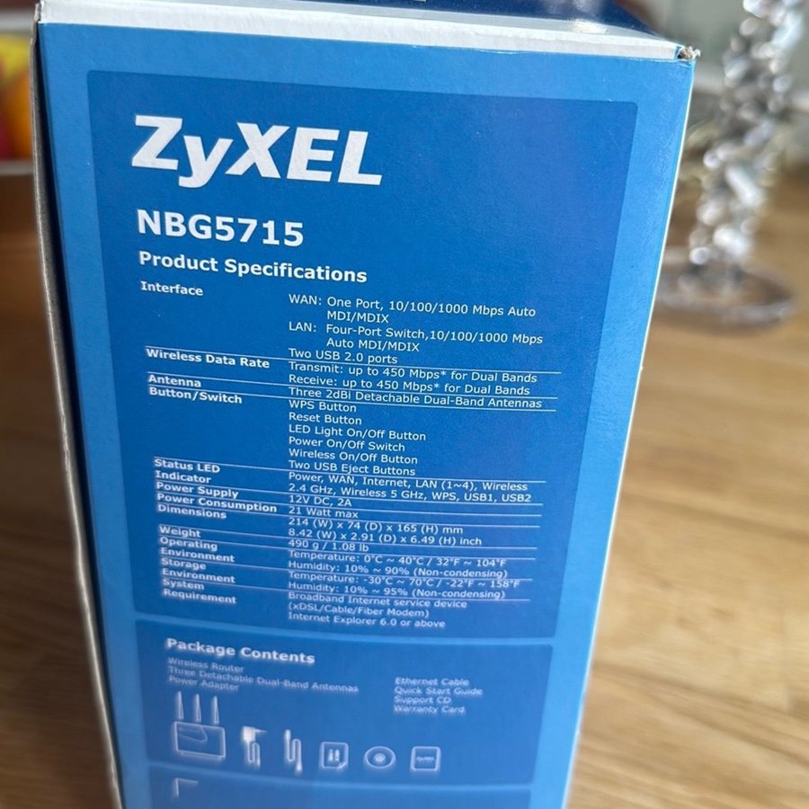 Zyxel NBG5715 Router - helt ny!