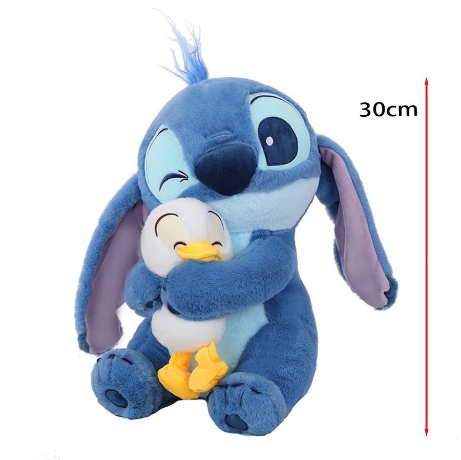 1 Pcs 30cm Stitch Plush Toy with Duckling