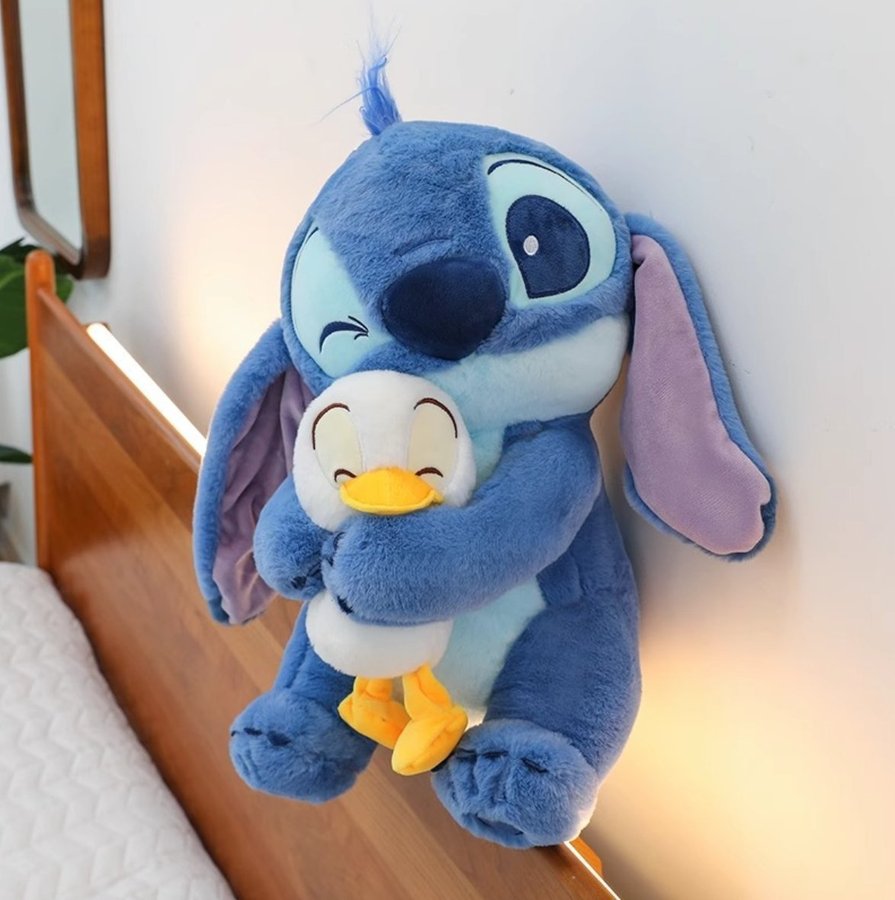 1 Pcs 30cm Stitch Plush Toy with Duckling