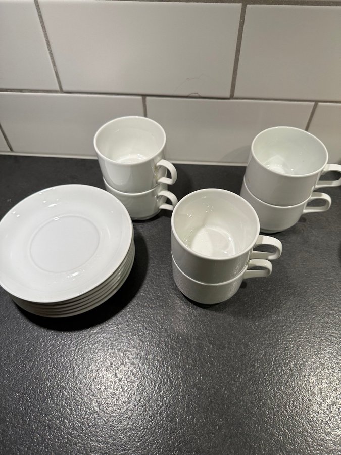 Rörstrand kaffekoppar 6st nästan ny