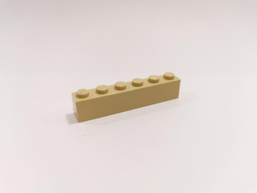 Lego - brick - bas - 1x6 - part 3009 - ljusbiege (tan)