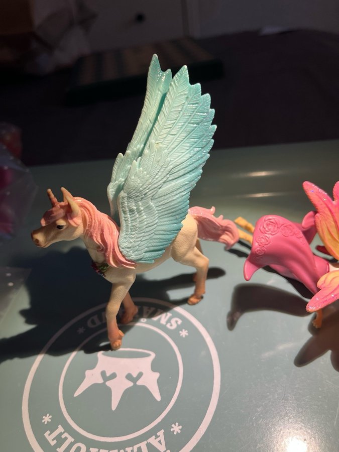 Schleich Pegasus enhörning och älva