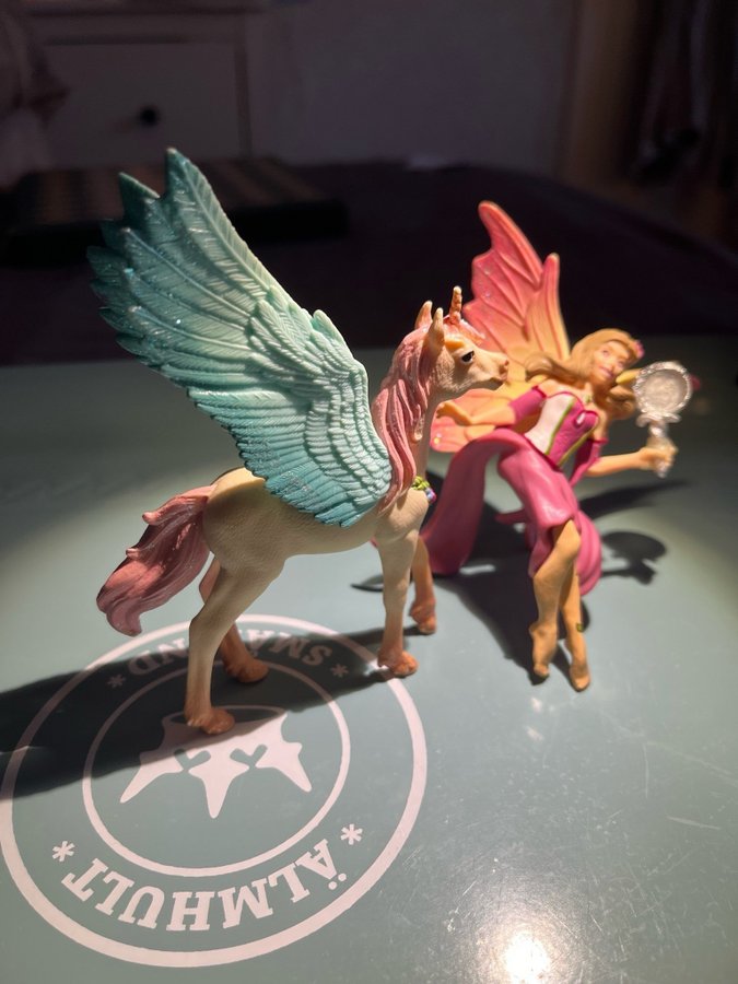 Schleich Pegasus enhörning och älva