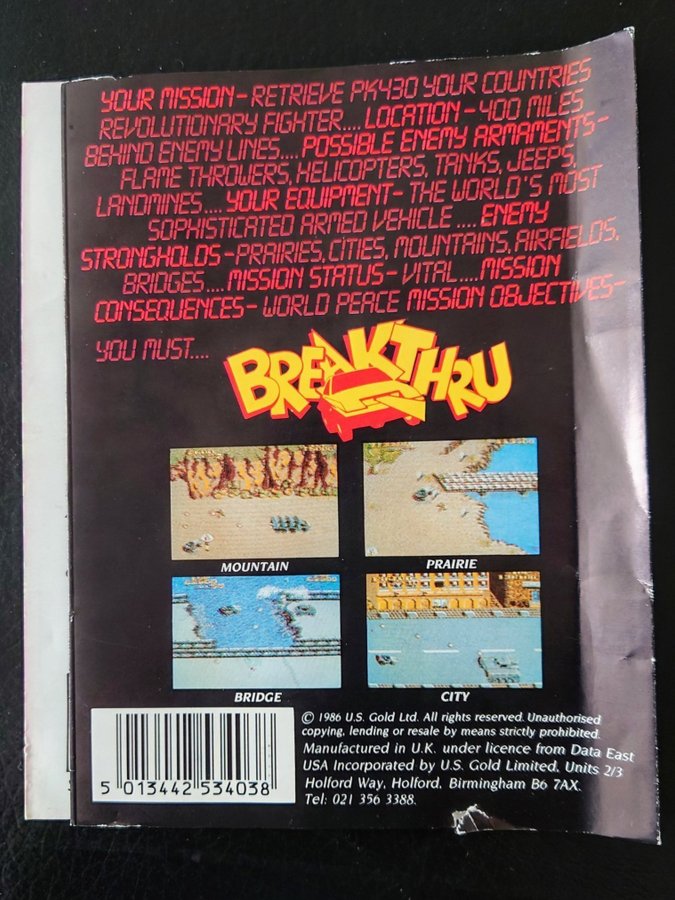 Breakthru - Commodore 64/128 spel