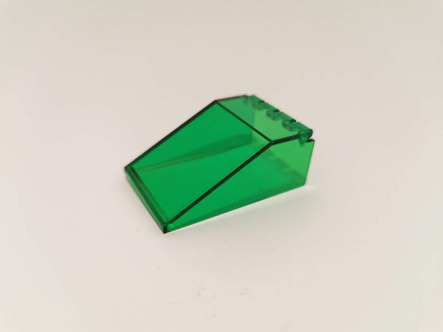 Lego - transparent - Windscreen - 6x4x2 - part 4474- grön (trans green)