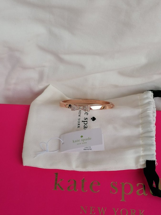 KATE SPADE BANGLE ARMBAND I ROSE FÄRG READY SET BOW