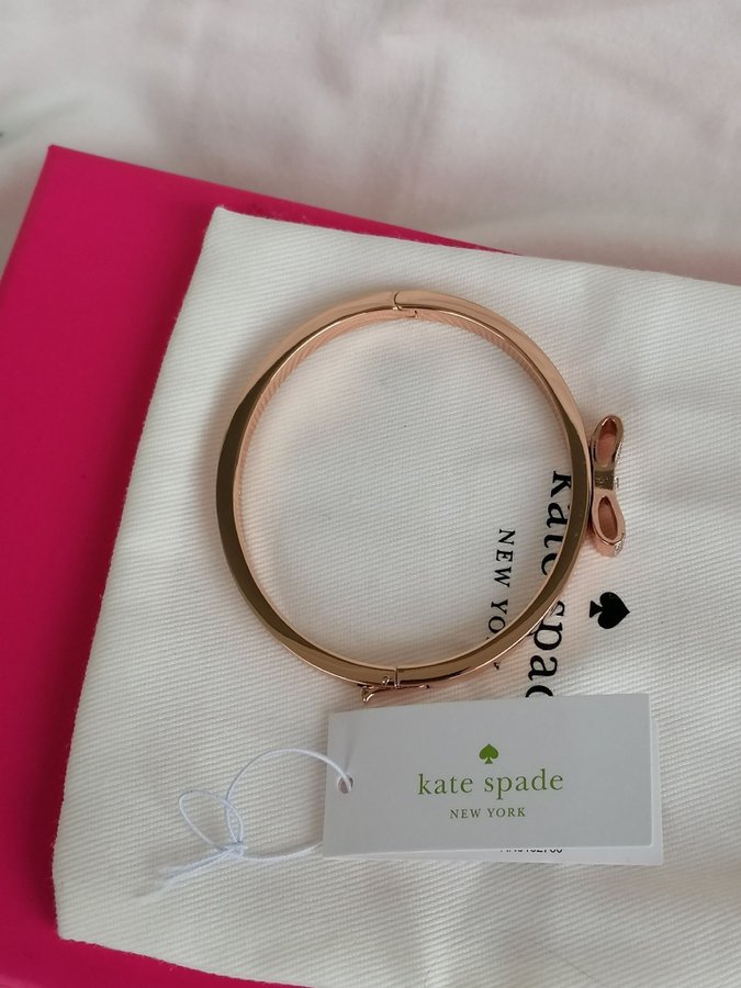 KATE SPADE BANGLE ARMBAND I ROSE FÄRG READY SET BOW