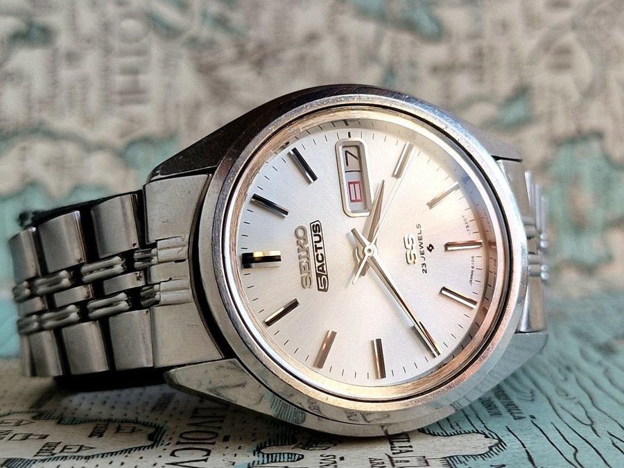 Seiko Actus SS 6106 - Automatiskt herrur från Januari 1972. Tavla i toppskick!