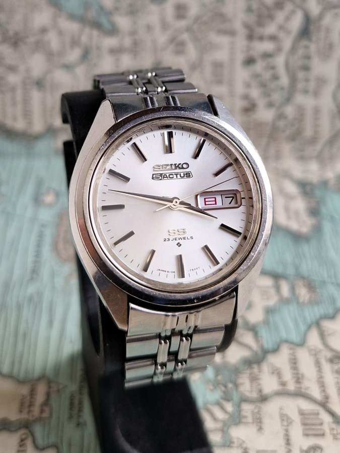 Seiko Actus SS 6106 - Automatiskt herrur från Januari 1972. Tavla i toppskick!