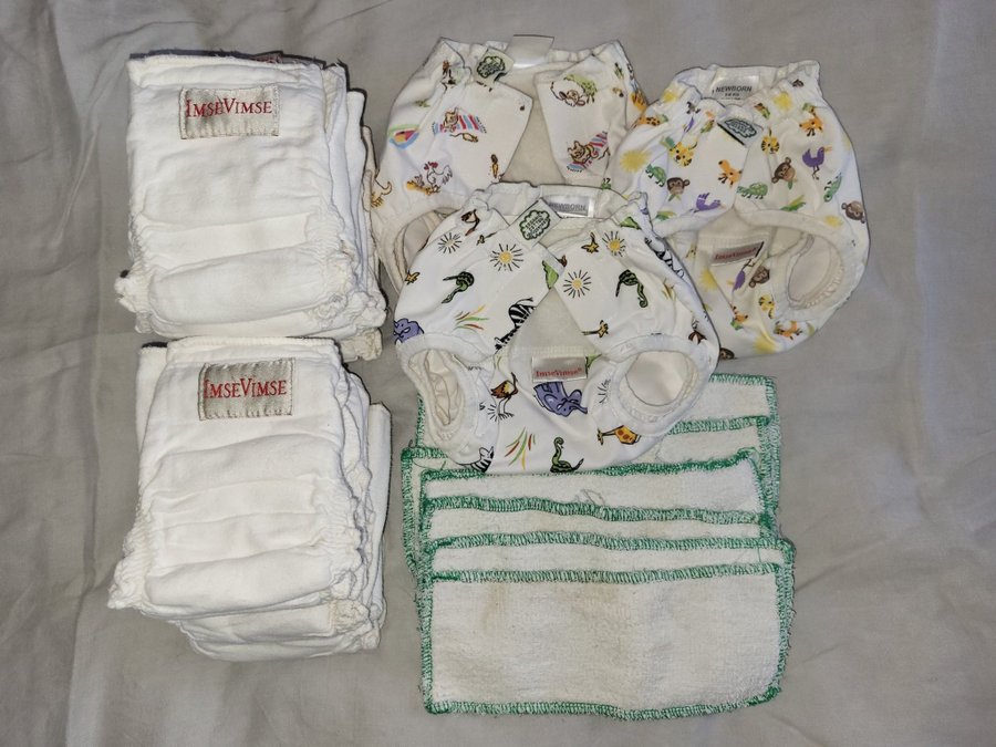 Paket ImseVimse Tygblöjor, Newborn 3-6 kg