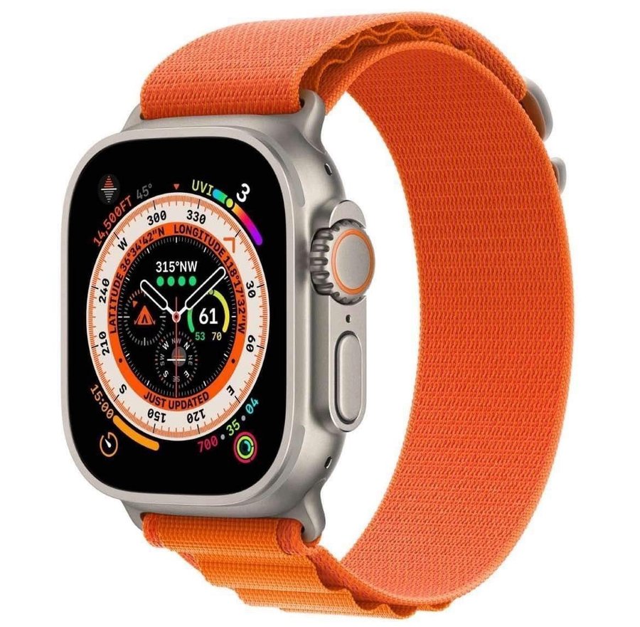 Bergsloop orange till Apple Watch 38/40/41mm  ultra