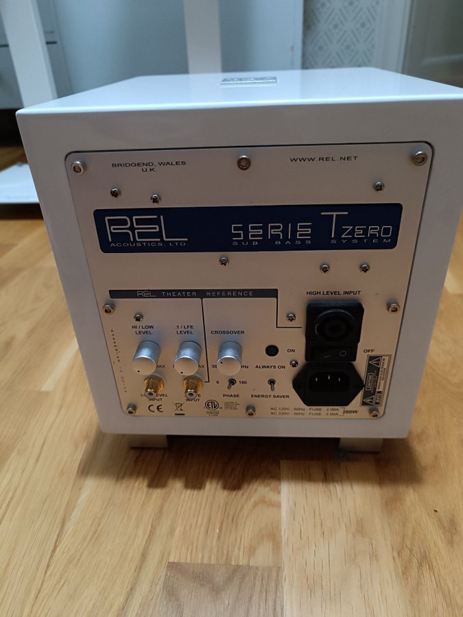 REL Serie T/Zero Subwoofer