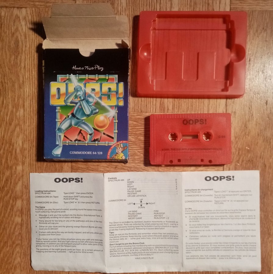 Oops! (Big Apple Entertainment) ->TESTAD<- Commodore 64 / C64 Spel