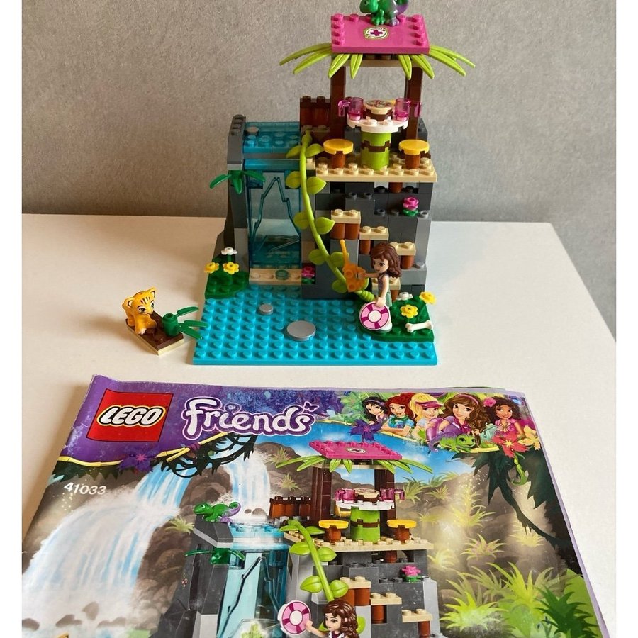 Lego Friends 41033 Räddning vid djungelvattenfallet, komplett!