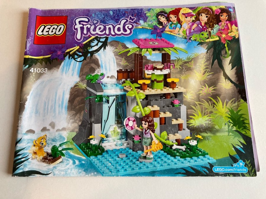 Lego Friends 41033 Räddning vid djungelvattenfallet, komplett!