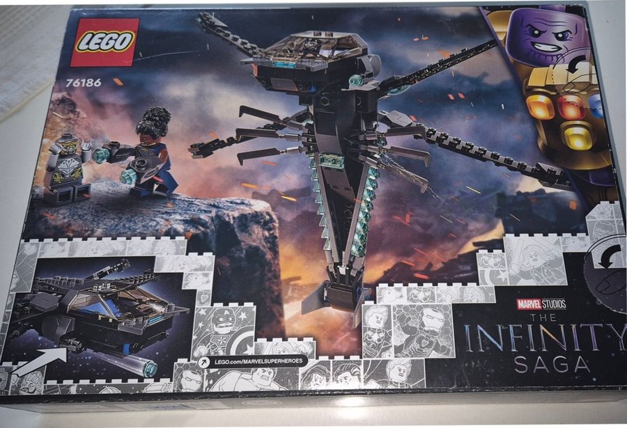 Oöppnat/Nytt LEGO 76186 Black Panther Dragon Flyer