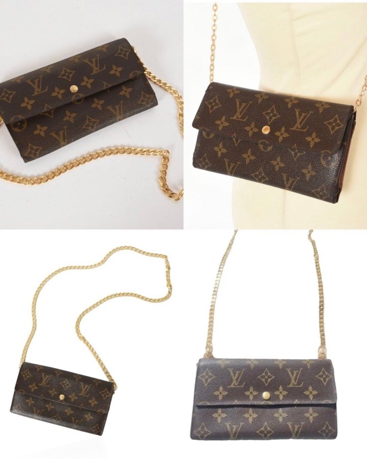 LOUIS VUITTON MONOGRAM PLÅNBOK POCHETTE VÄSKA HANDVÄSKA AXELVÄSKA