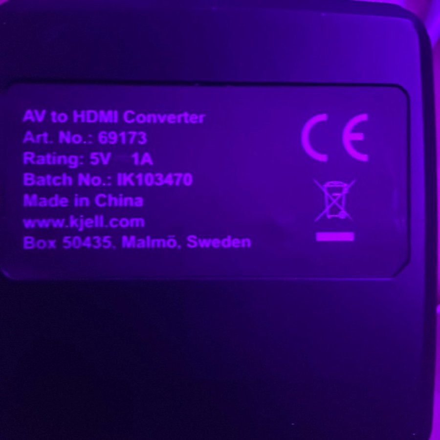 AV till HDMI-konverterare