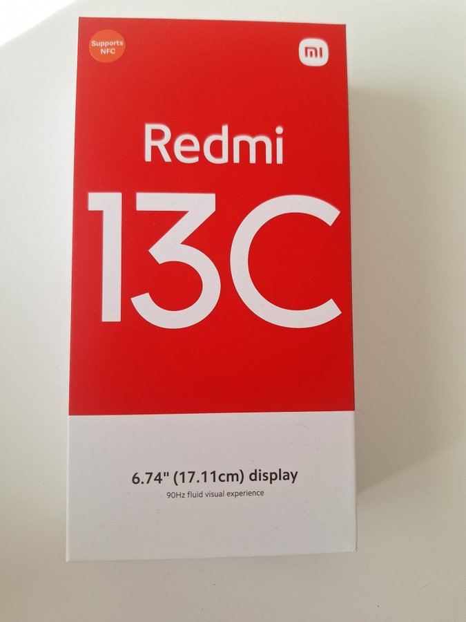 Xiaomi Redmi 13C - Oöppnad - 4GB RAM - 128 GB - Midnight Black