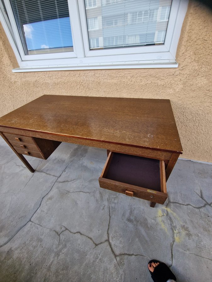 Skrivbord i teak - Domino Møbler, Danmark, 1950/60-tal