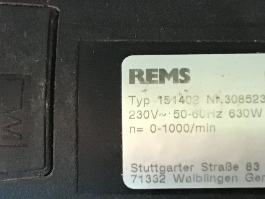 REMS 151402 R220 - Rörexpander+Uppkragningsverktyg+Borrhuvud 3/8-7/8”+Hållare mm