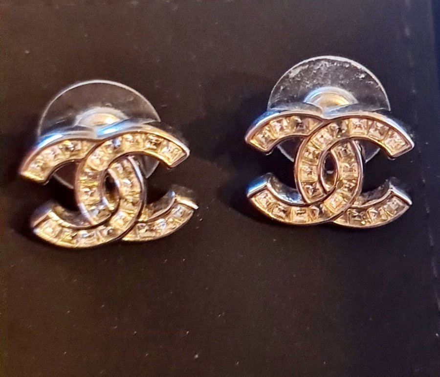 Chanel CC Earrings med kvitto