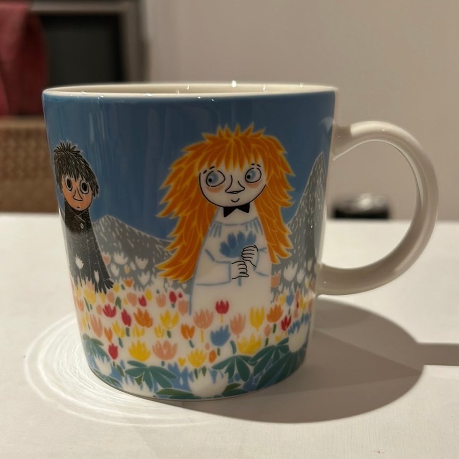 Moomin mugg vänskap muminmugg med etikett