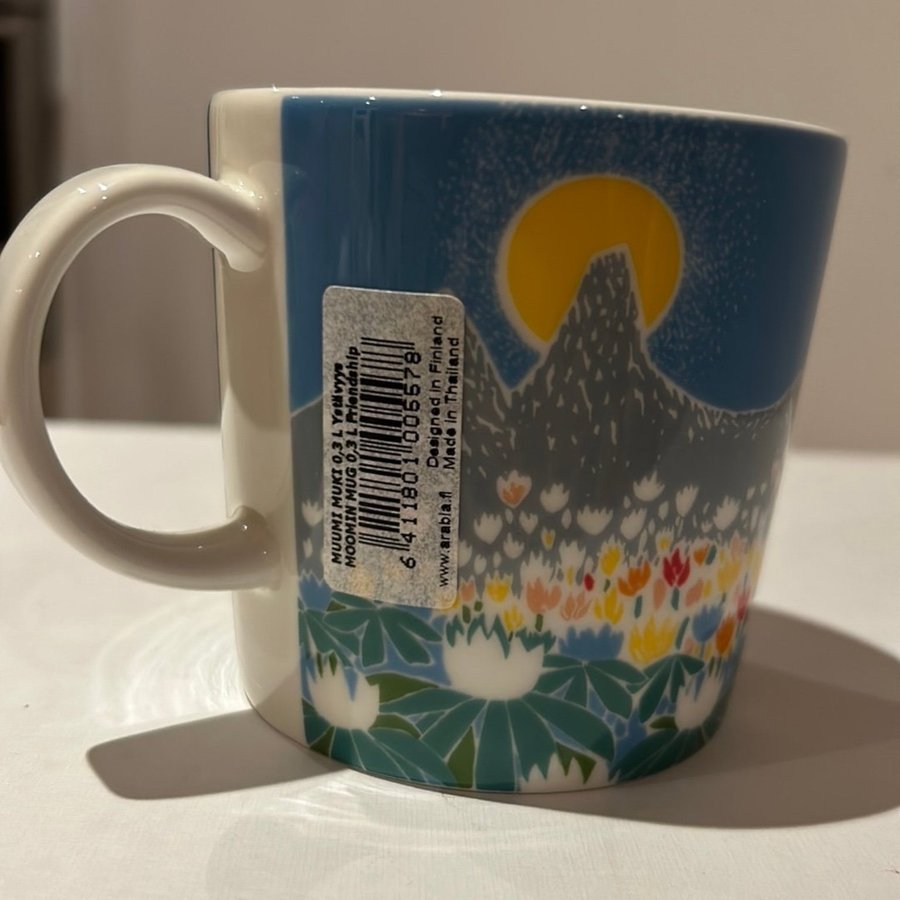 Moomin mugg vänskap muminmugg med etikett