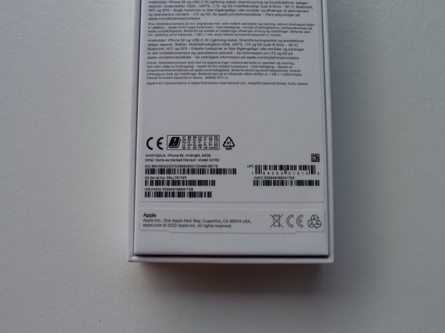 iPhone SE 2022(3e Gen)64GB-Olåst