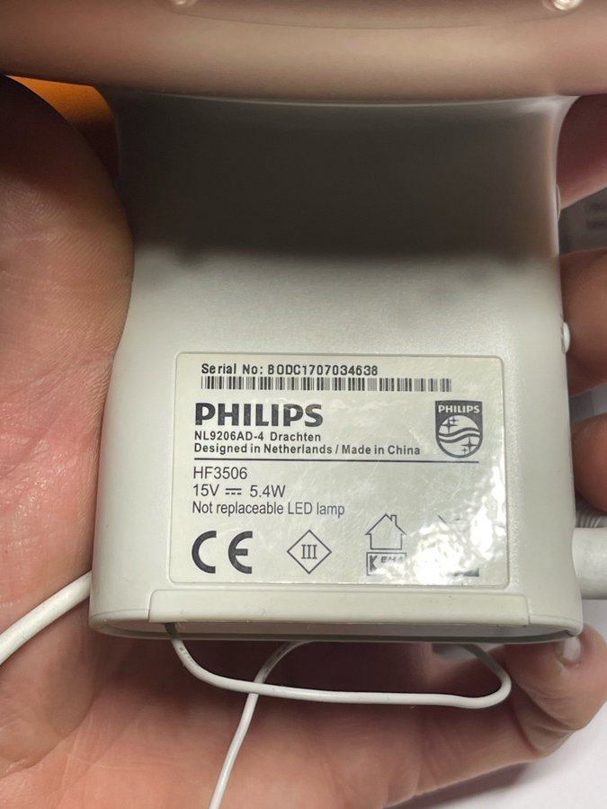 Philips HF3506 Väckarklocka med Ljus