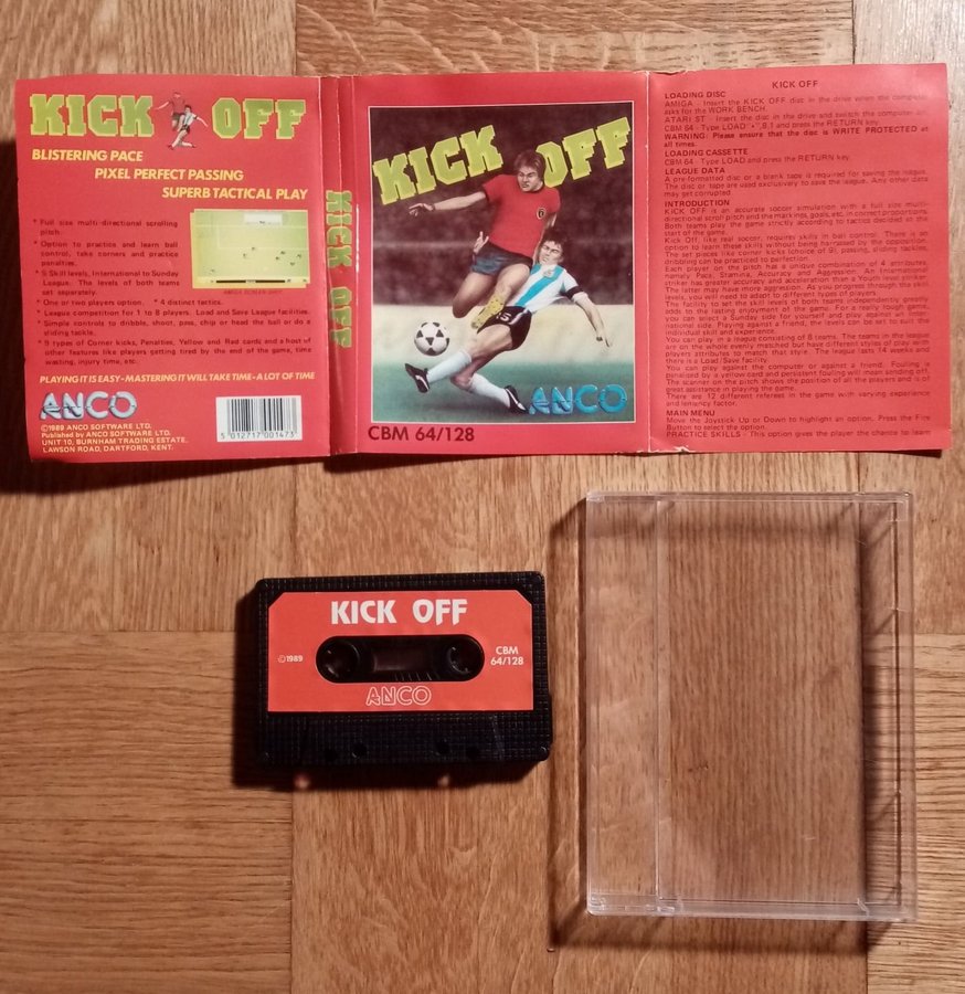 Kick Off (Anco Software) ->TESTAD<- Commodore 64 / C64 Spel