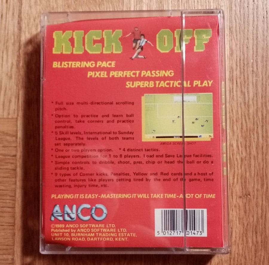 Kick Off (Anco Software) ->TESTAD<- Commodore 64 / C64 Spel