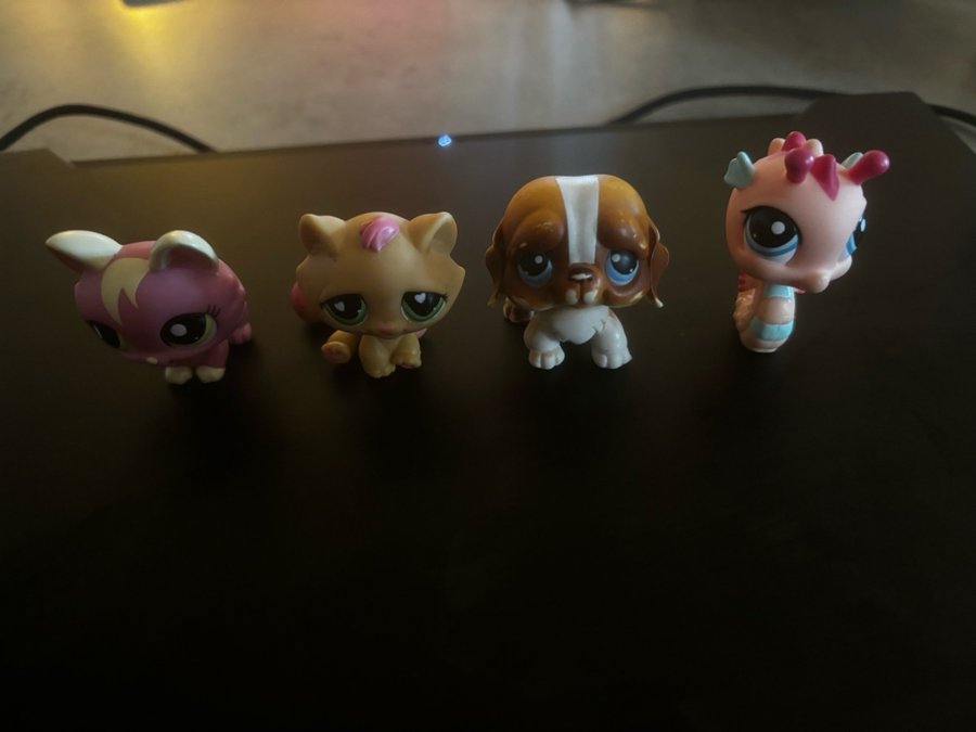 4 st Littlest Pet Shop figurer