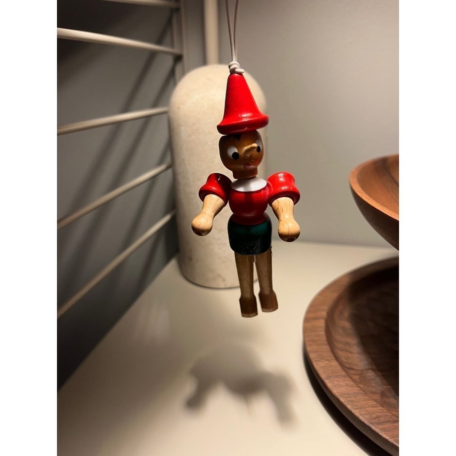 FIGUR GICO Pinocchio Italy trä 1950/60-tal Retro