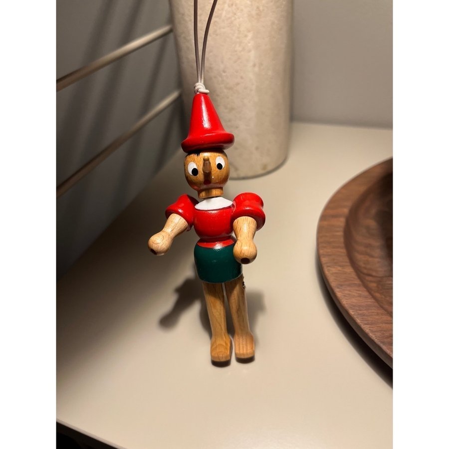 FIGUR GICO Pinocchio Italy trä 1950/60-tal Retro