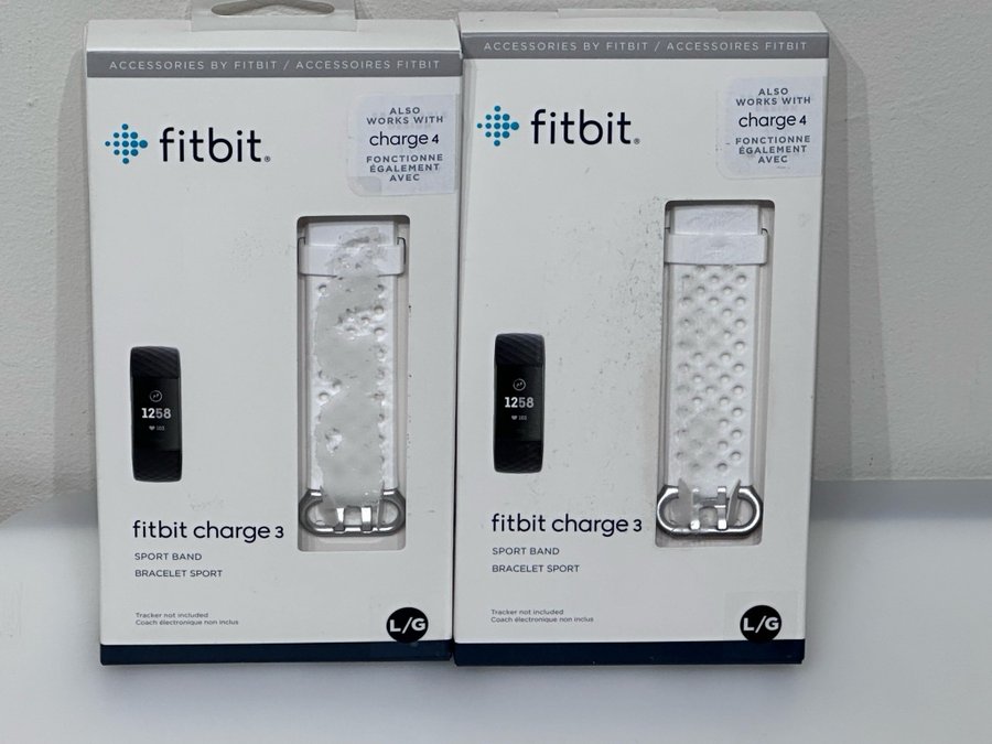 Fitbit Charge 3 - Sport Band - armband - storlek L