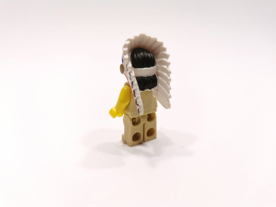 Lego - minifigur - indian - hövding - ljus biege (tan)