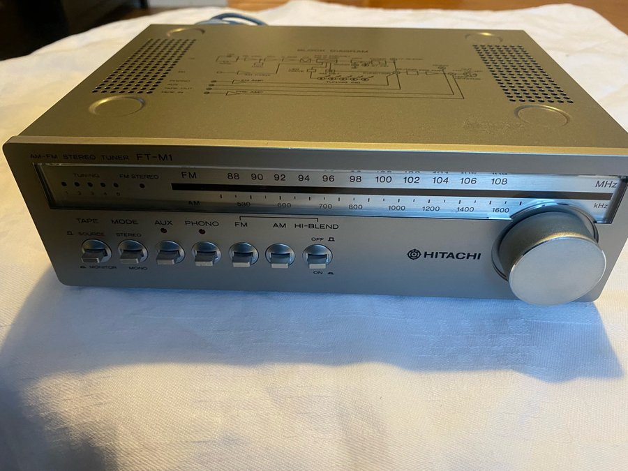 Hitachi an- fm stereo tuner ft m1