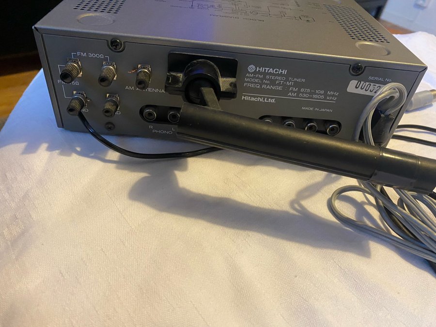 Hitachi an- fm stereo tuner ft m1