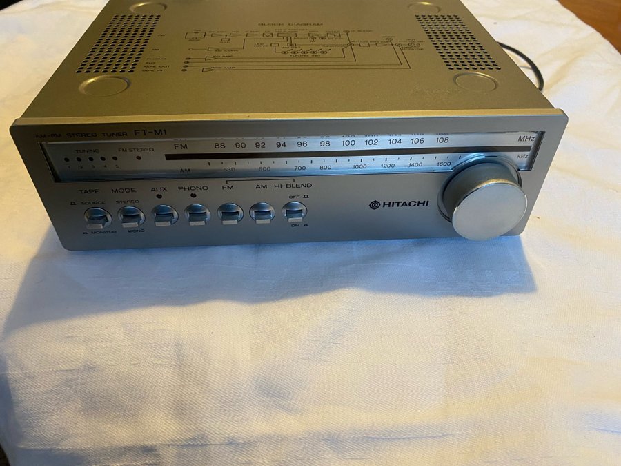 Hitachi an- fm stereo tuner ft m1