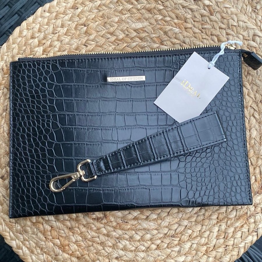 Ideal of Sweden- croco pouch Noir