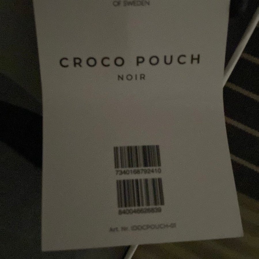 Ideal of Sweden- croco pouch Noir