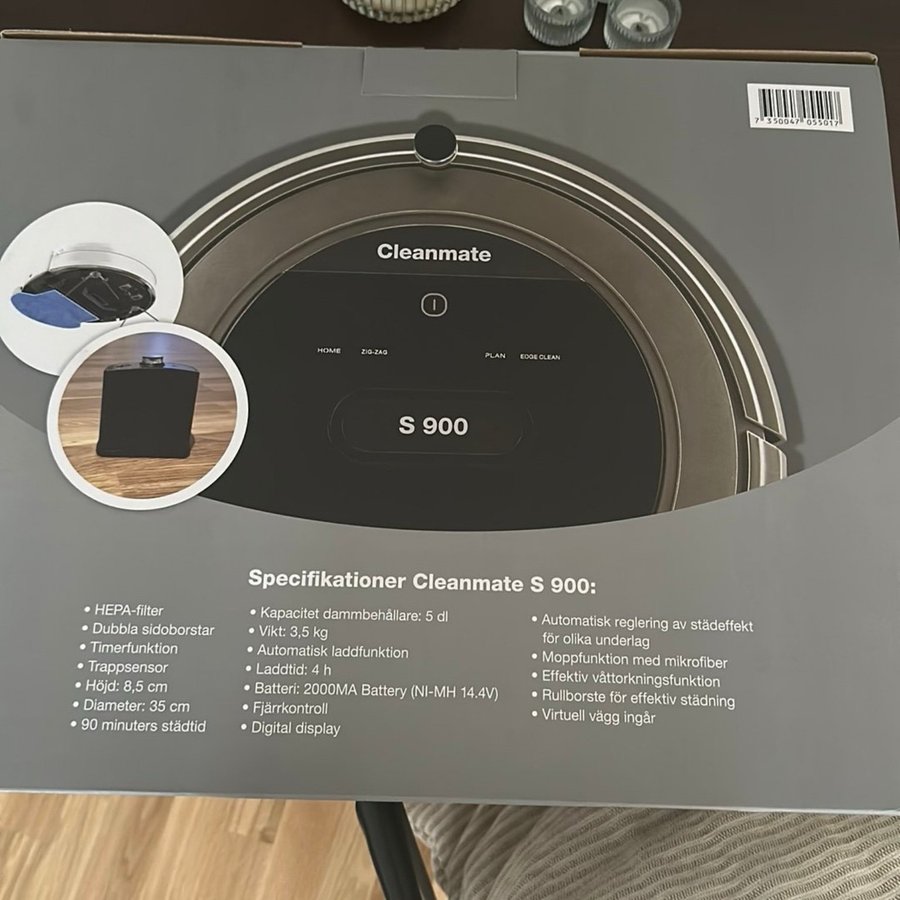 Cleanmate S 900 Robotdammsugare