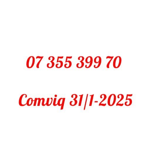 07 355 399 70 GULD NUMMER GULDNUMMER DIAMANT TELEF ONNUMMER MOBILNUMMER MOBIL