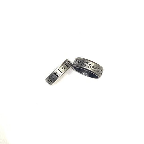 Viking Rune Ancient Ring för herrmode