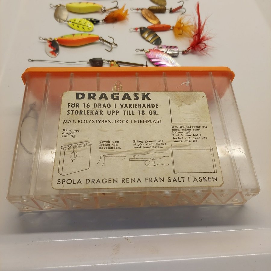 12 FISKEDRAG MED DRAGASK "GeA-BOXEN"!!