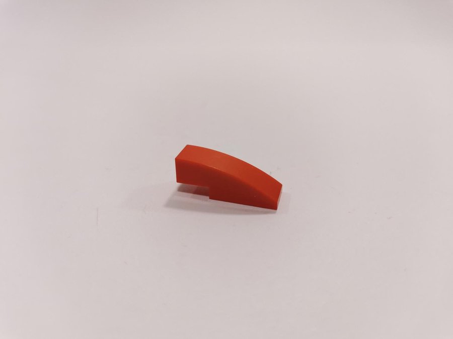 Lego - slope - curved - böjd - 3x1 - part 50950 - röd