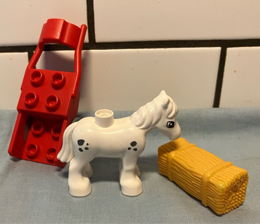 Duplo Ponny Häst med Vagn Sulky