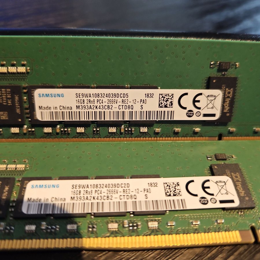 Serverminne Samsung 32GB DDR4-2666V ECC